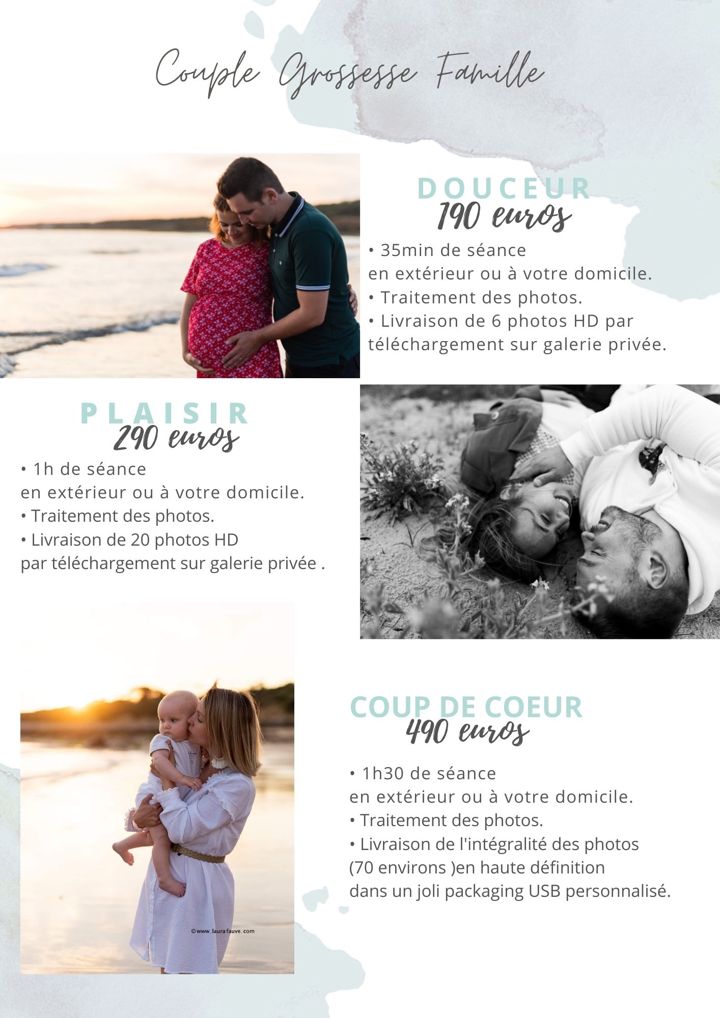 TARIF_SÉANCE_COUPLES GROSSESSE_BÉBÉ_MARIAGE